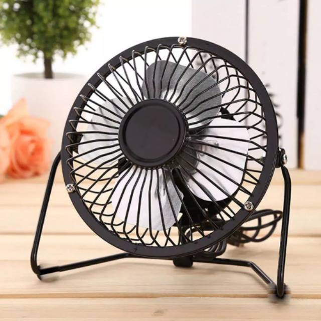 Kipas Angin USB Bahan Besi Mini Fan A18/ Warna Ramdom