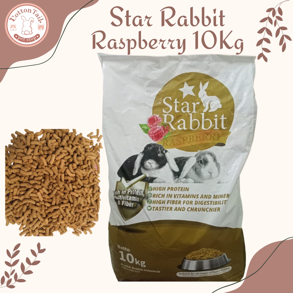 Star Rabbit Raspberry Pelet Kelinci Makanan Kelinci Star Rabbit 10Kg