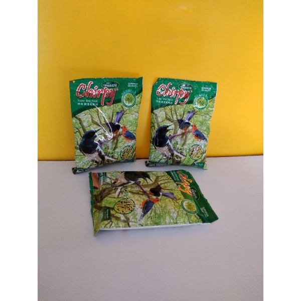 chirpy pakan burung makanan burung murai batu 250 gram