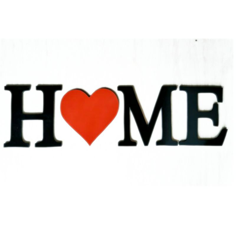 Hiasan dinding HOME / Tulisan kayu HOME
