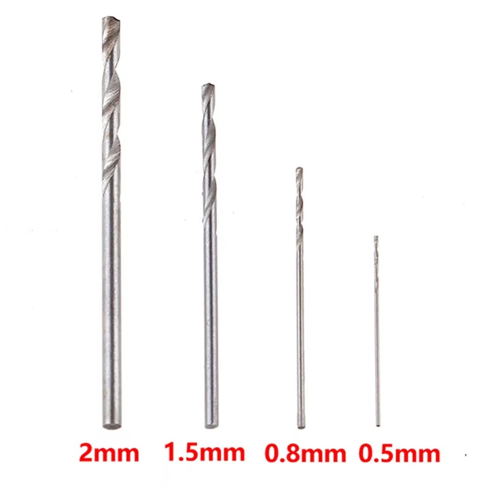 Mata Bor Drill HSS Twist Drill Bit 0.6-2.0mm 40 PCS Untuk Hard Logam