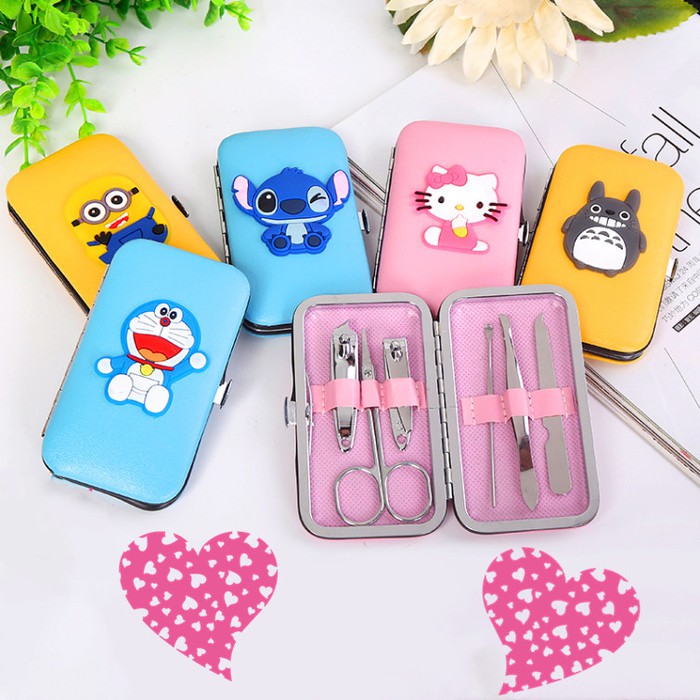 Alat Set Gunting Kuku KARTUN Pedicure Manicure Nail Art Set Cartoon Cute Animal