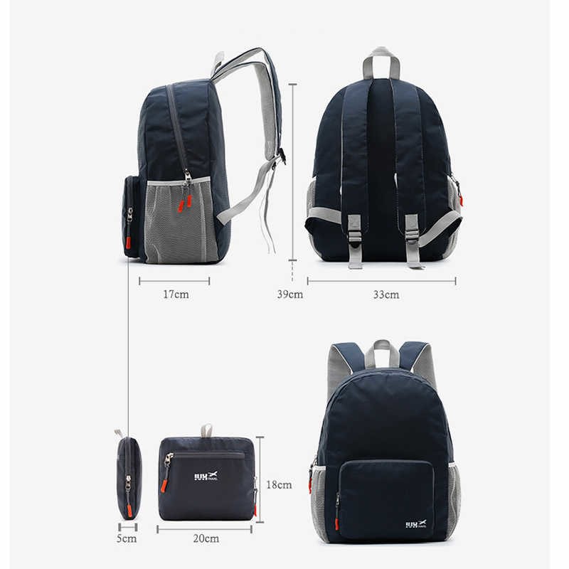 Tas Punggung Lipat Unisex Foldable Backpack