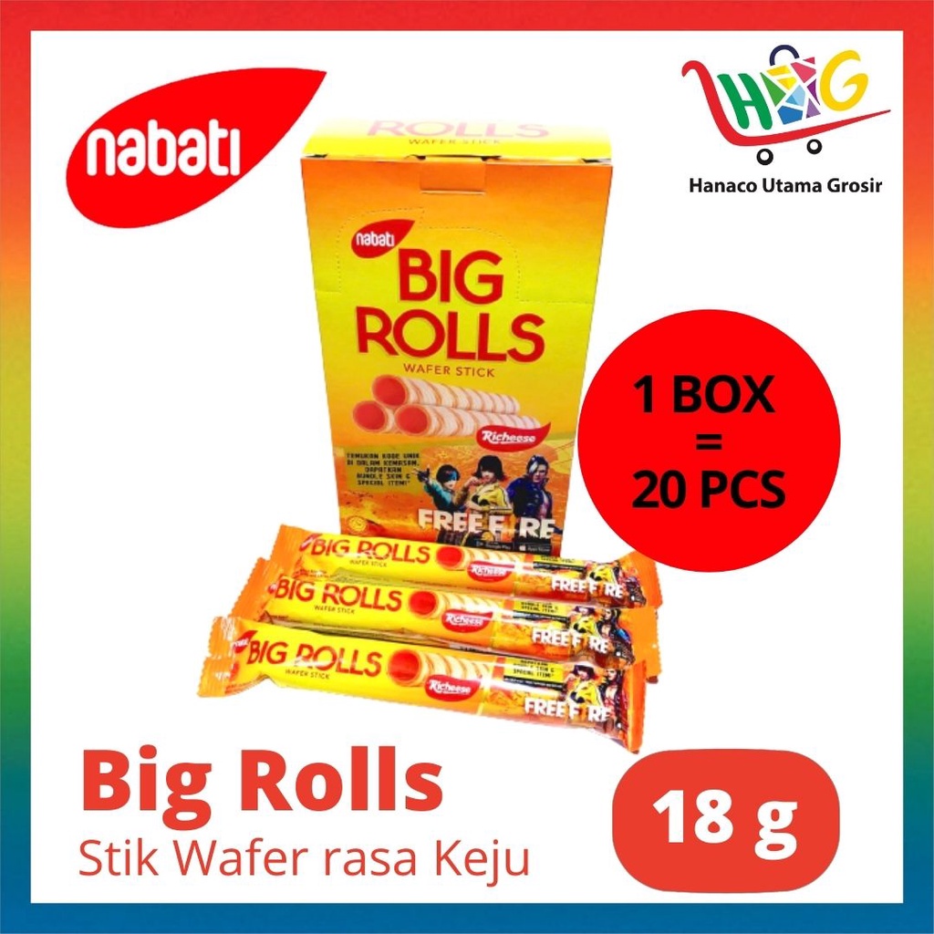 NABATI BIG ROLLS BOX 20pcs x 18g [ 1 BOX ]