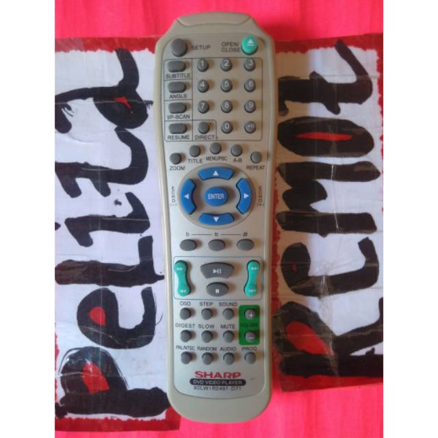 Remot dvd player sharp 92L40TSL8W9003-92LWI2491-D71 original terlengkap