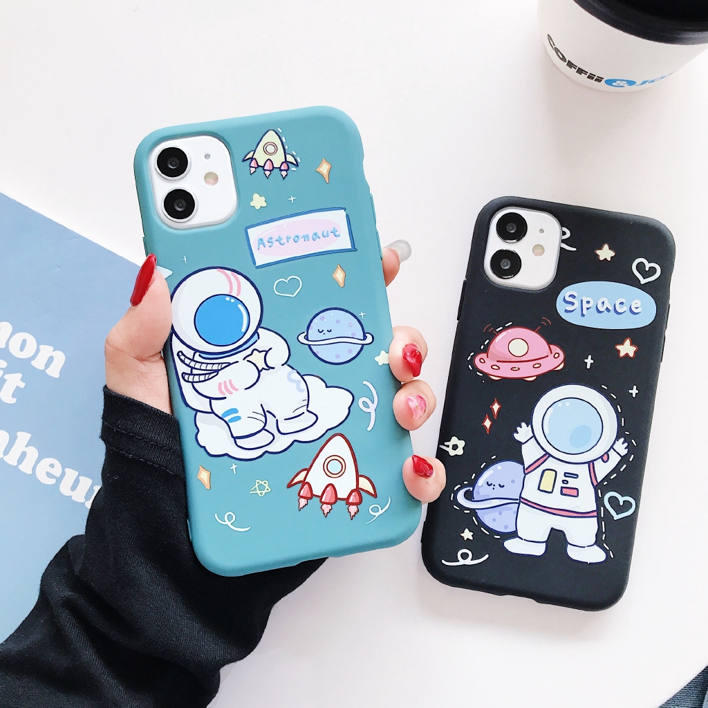 Casing Bahan Tpu Motif Astronot Untuk Oppo A3 A5 A3S