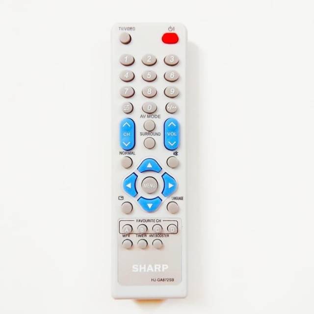 REMOT/REMOTE TV TABUNG SHARP ALEXANDER SLIMA / FLAT GA872SB GRADE ORIGINAL