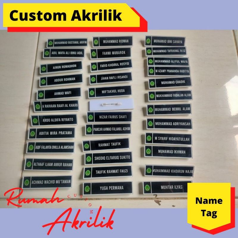 

Name Tag Custom Desain