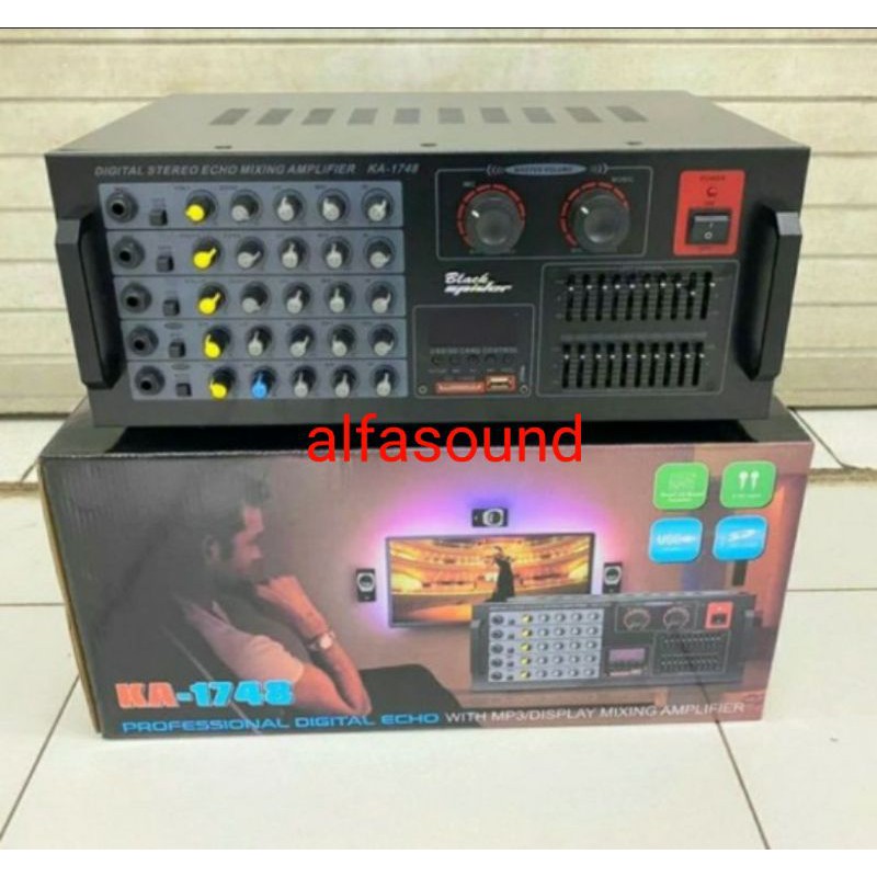 POWER AMPLIFIER BLACKSPIDER KA 1748 AMPLI BLACK SPIDER KA1748 ORIGINAL