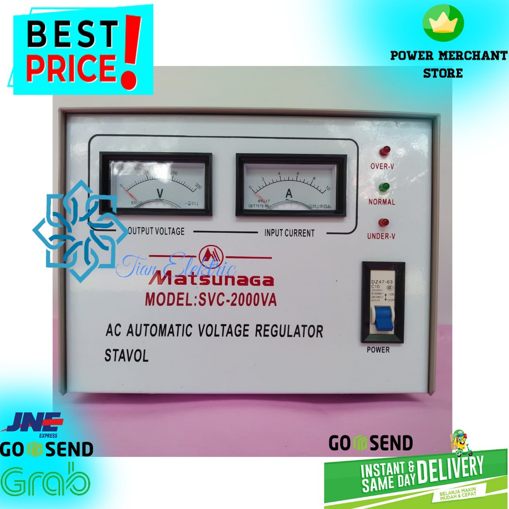MATSUNAGA Stabilizer 2000 Watt / STAVOL SVC-2000VA