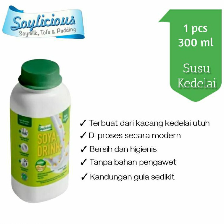 

Soylicious Soya Drink 300 ml | Susu Kedelai