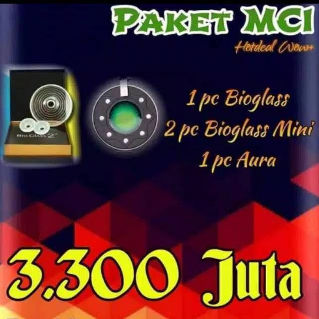 Paket mci bioglass 2+ bio glass mini pendant aura mci original
