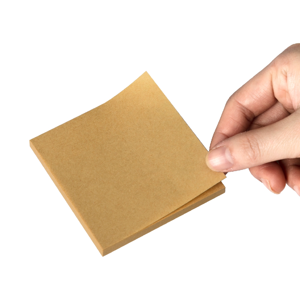 Deli kraft Sticky note pad 76x76mm 3 '' × 3 '' 80 halaman monokrom EA03893-2