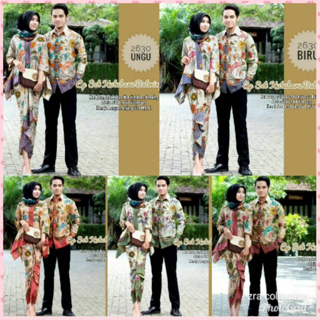 Couple set kutubaru batwing 2630.allsize fit to XL rok lilit instan.batik Pekalongan