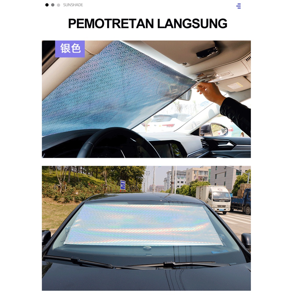 Sun Shield Sunshield Telescopic Mobil Sunshade Kerai lipat automatis/kerai mobil