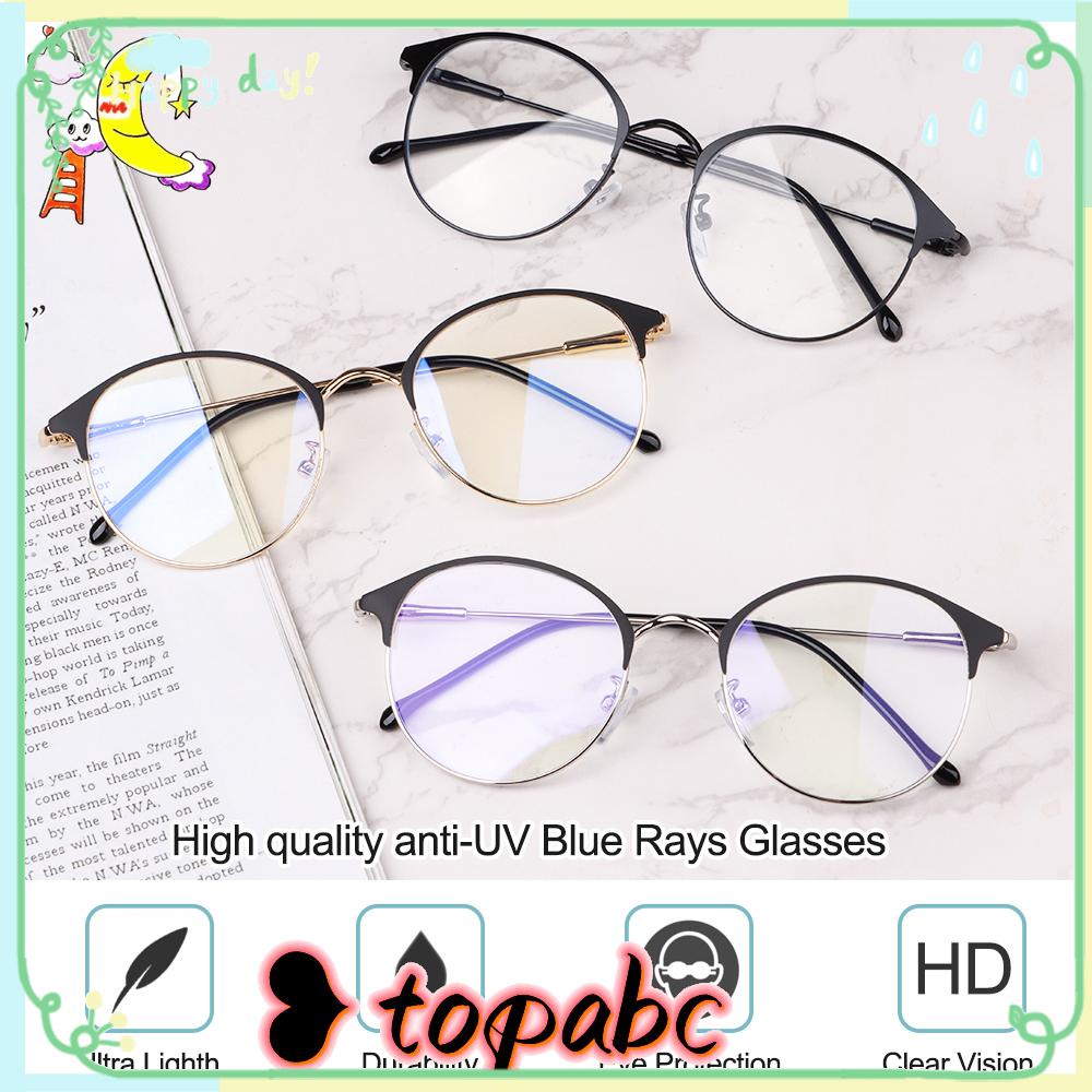 TOP Fashion Computer Goggles Portable Eyewear Anti-UV Blue Rays Glasses Vision Care Ultralight Metal Frame Unisex Eyeglasses