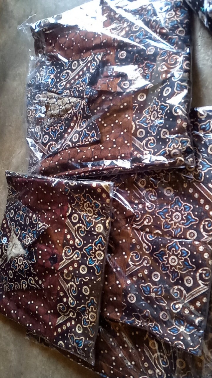 (cod) -baju Batik Couple Ayah Dan Anak Motif Mataram
