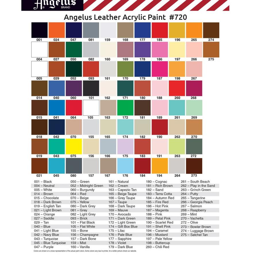 

Terjangkau REFILL - Cat Sepatu Angelus Acrylic Leather Paint !