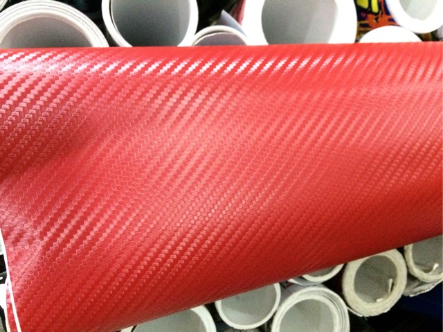 STIKER SKOTLET CARBON MERAH