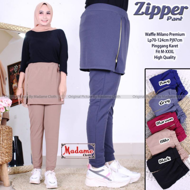 ZIPPER PANTS | LEGING ROK | LEGING ROK SPORT