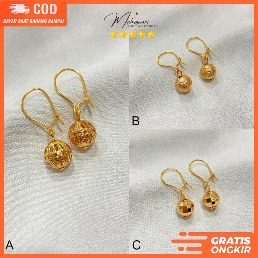 Anting Titanium Anti Karat Asli  Anting Wanita Anting Xuping Lapis Emas Aksesoris Wanita Import KTA5