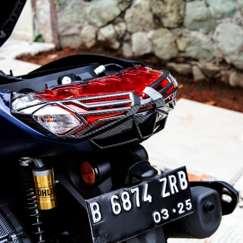 COVER CARBON LAMPU STOP BELAKANG NMAX NEW 2020 NEW MODEL