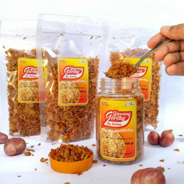 

Bawang goreng renyah / bawang Original super renyah rasa enak / oleh2 khas surabaya