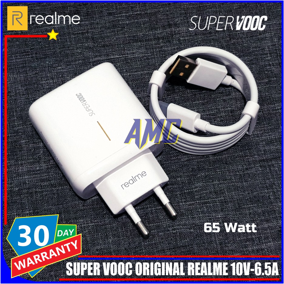 Charger Realme 7 Pro Super Dart 65 Watt ORIGINAL 100% USB C Resmi Indonesia
