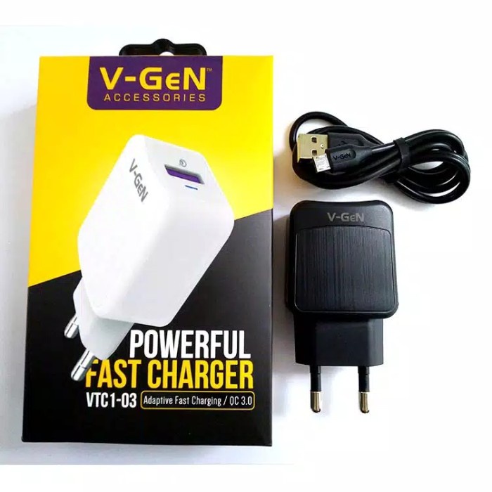 CHARGER V-GEN QUALCOMM 3.0  VTC1-03 FAST CHARGING