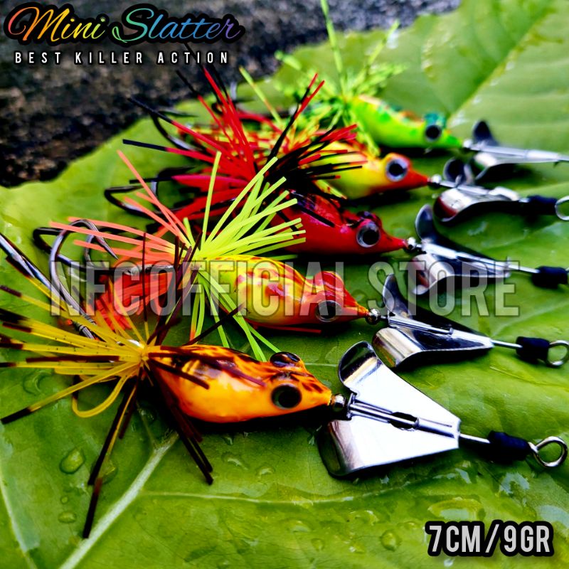 Mini slatter Buzz bait Slash bait Single 8 gram &amp; Double Propeller 11,5 gram Umpan casting Gabus dan Toman