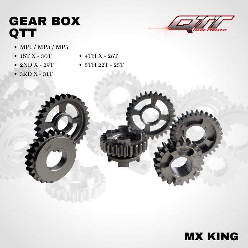 Gear box QTT Mx king mp1 mp3 mp5