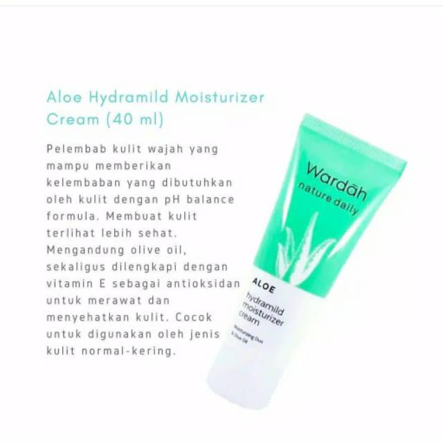 Wardah Aloe Hydramild Moisturizer Cream