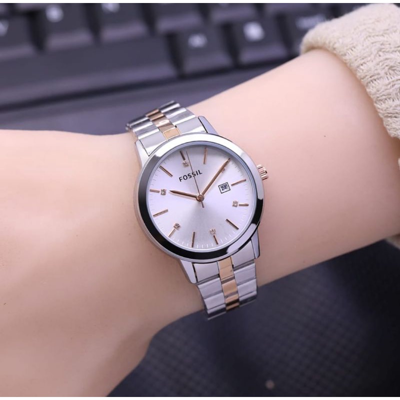 Grosir Jam Tangan Wanita Foss.l Bahan Rantai Anti Karat Tanggal Aktif / Jam Tangan Fashion Wanita An