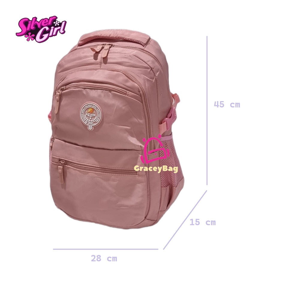 GB-70314E/70514E Tas Ransel Sekolah Anak Perempuan / Remaja Silvergirl