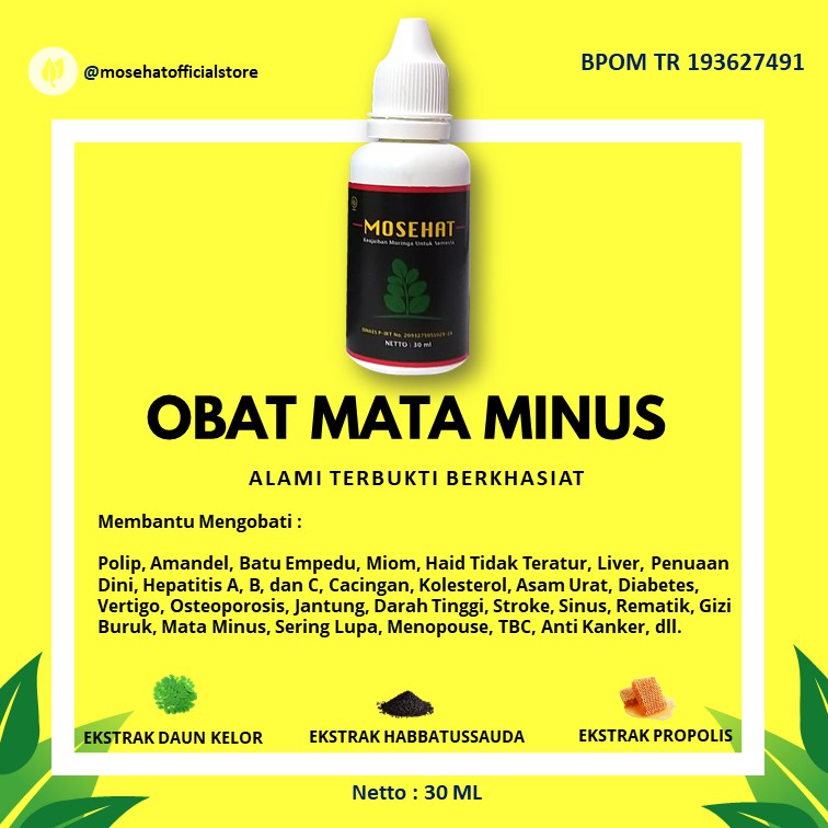 Obat Mata Minus Herbal Alami Mosehat Ampuh Bpom Bisa Bayar Di Tempat Cod Bpom Shopee Indonesia