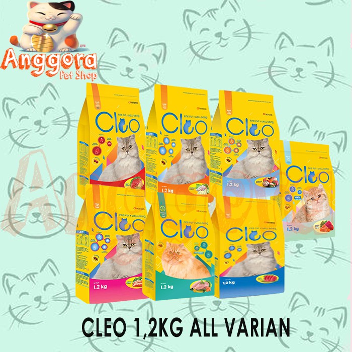 Makanan Kucing murah premium CLEO freshpack 1,2kg All Varian
