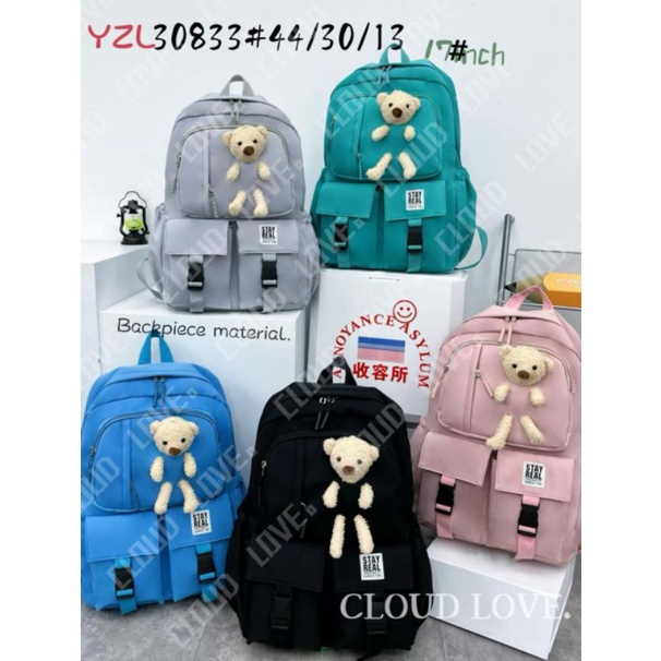 TAS RANSEL KOREA BACKPACK IMPORT 30833 TERBARU TERMURAH