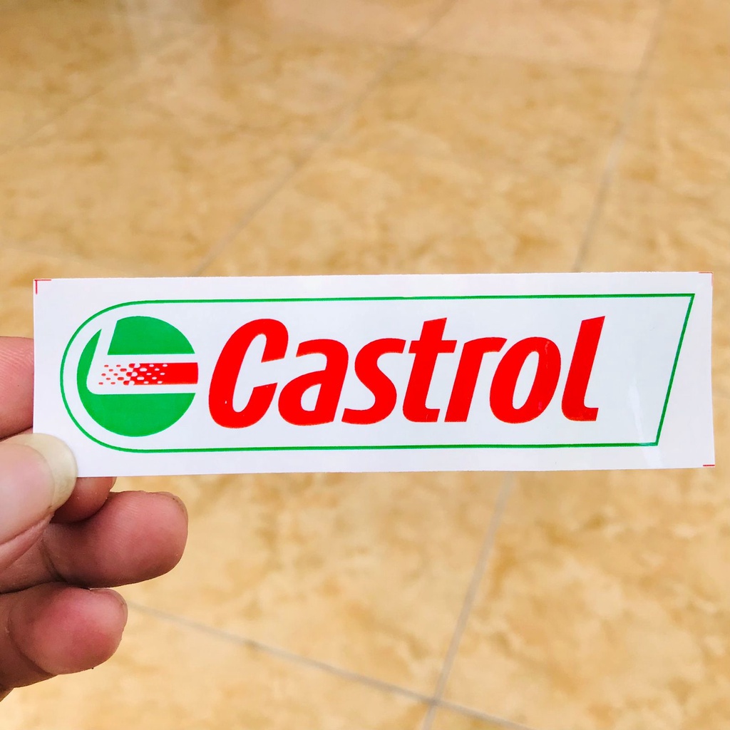 Stiker Castrol Stiker Motor Racing Anti Air Bijian