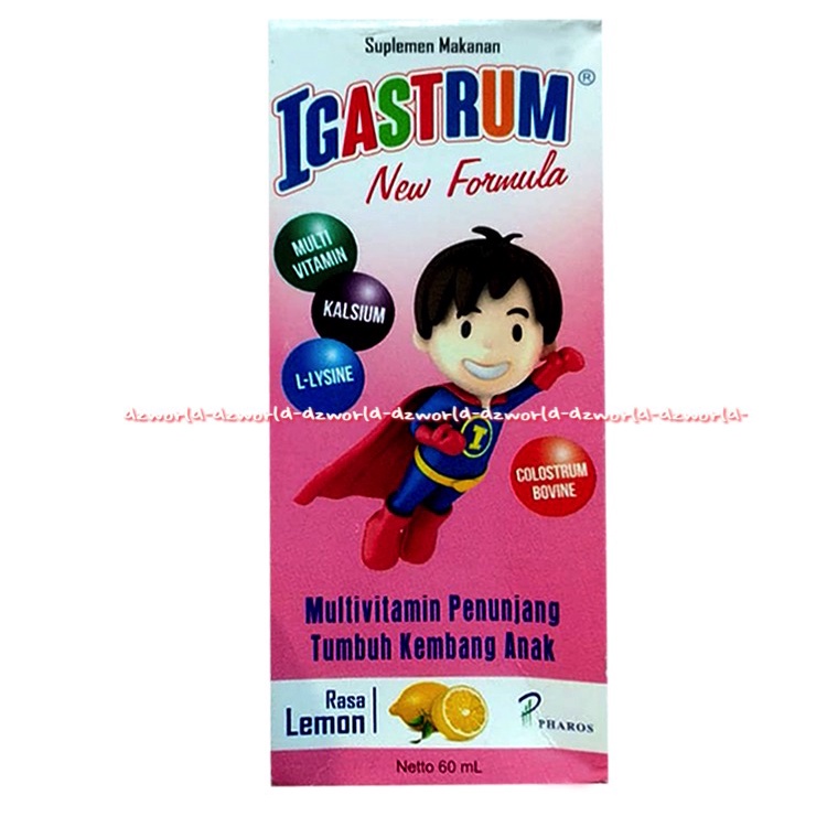 Igastrum New Formula Multifitamin Penunjang Tumbuh Kembang Anak 60 Ml Rasa Lemon iga Strum