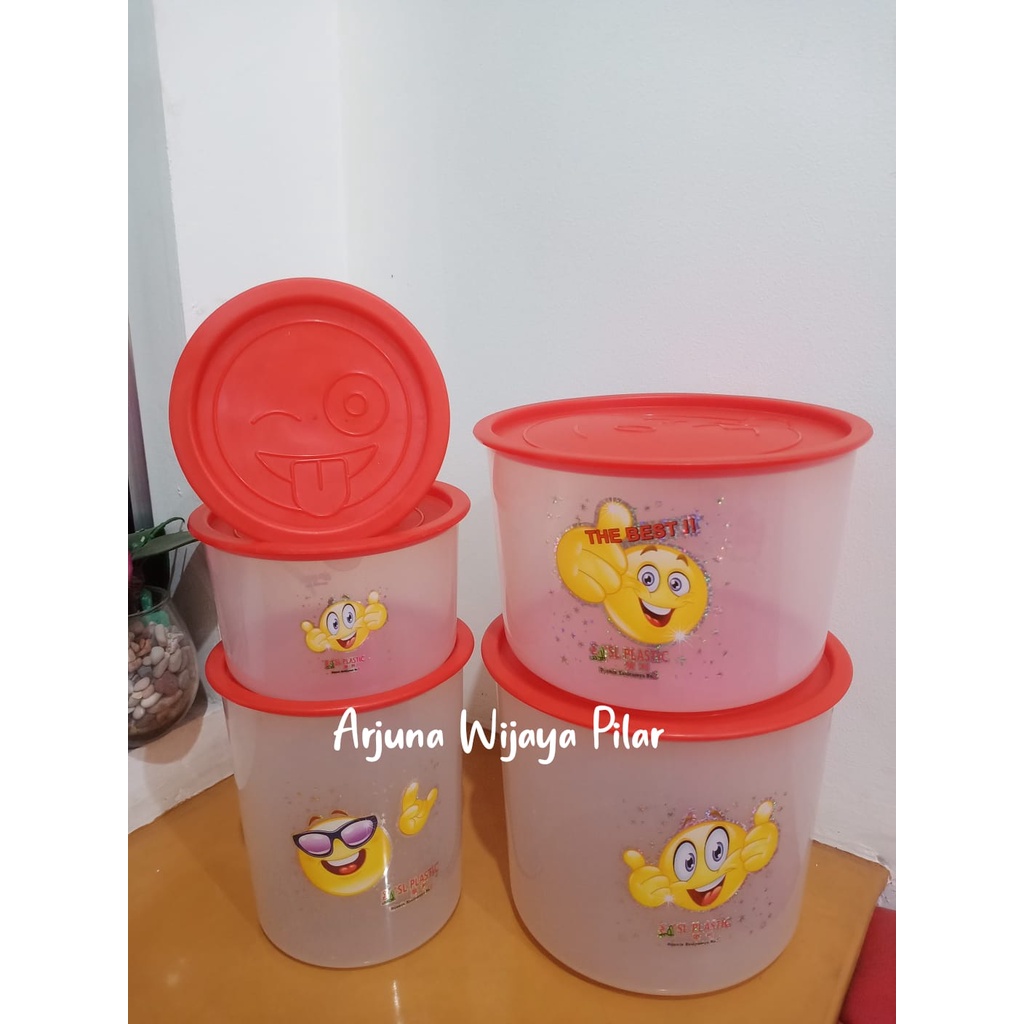 Toples Smiley Ukuran 0,6 - 5 LT SL Plastik + Bubblewrap