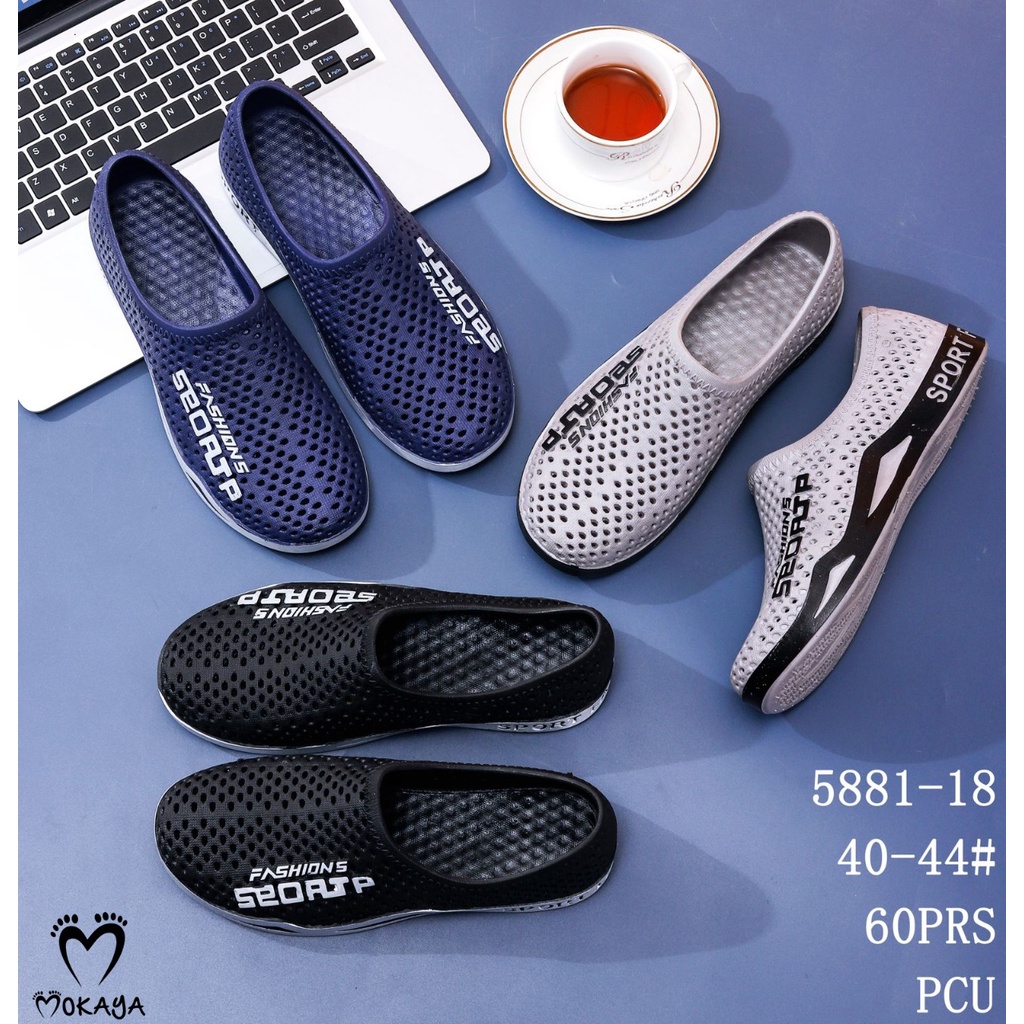 Sepatu Jelly Karet Pria Fashion Sport P Keren Trendy Casual Import Mokaya / Size 40-44 (5881-255/5881-2Ah)