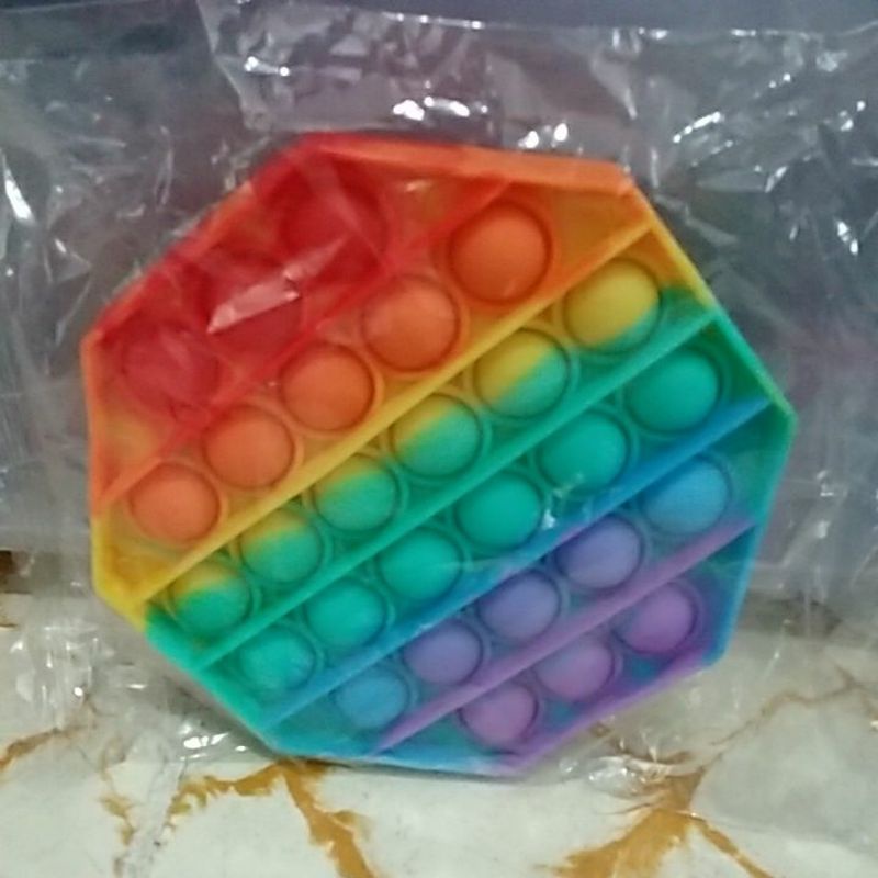Pop It Rainbow Aneka Bentuk-Octagon Rainbow