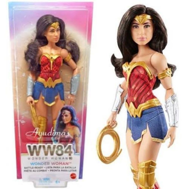 ori original mattel wonderwoman wonder woman 84 ww84 princess diana doll battle ready dc comic mainan anak perempuan cewek boneka hadiah kado ultah superhero gift toys barbie girl toy figure action inch collection boneka koleksi