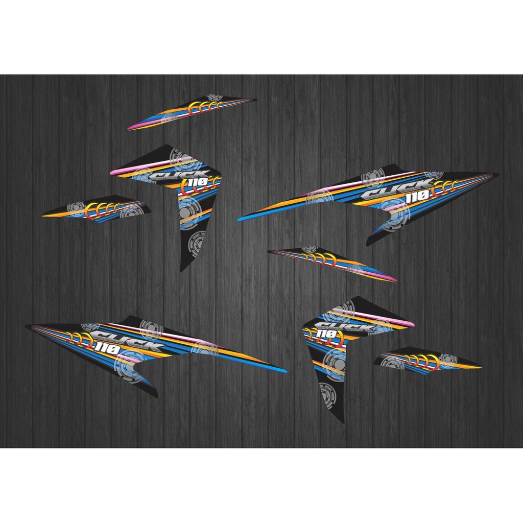 STIKER STRIPING DECAL VARIO TECHNO 110 CLICK