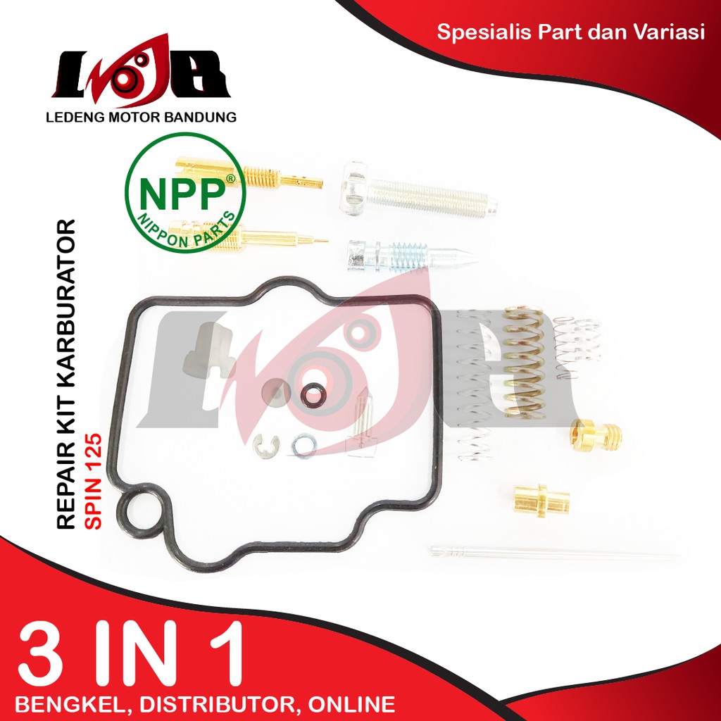 NPP RepairKit Karburator Spin 125 Parkit Carbu set Carburator Daleman Karbu assy