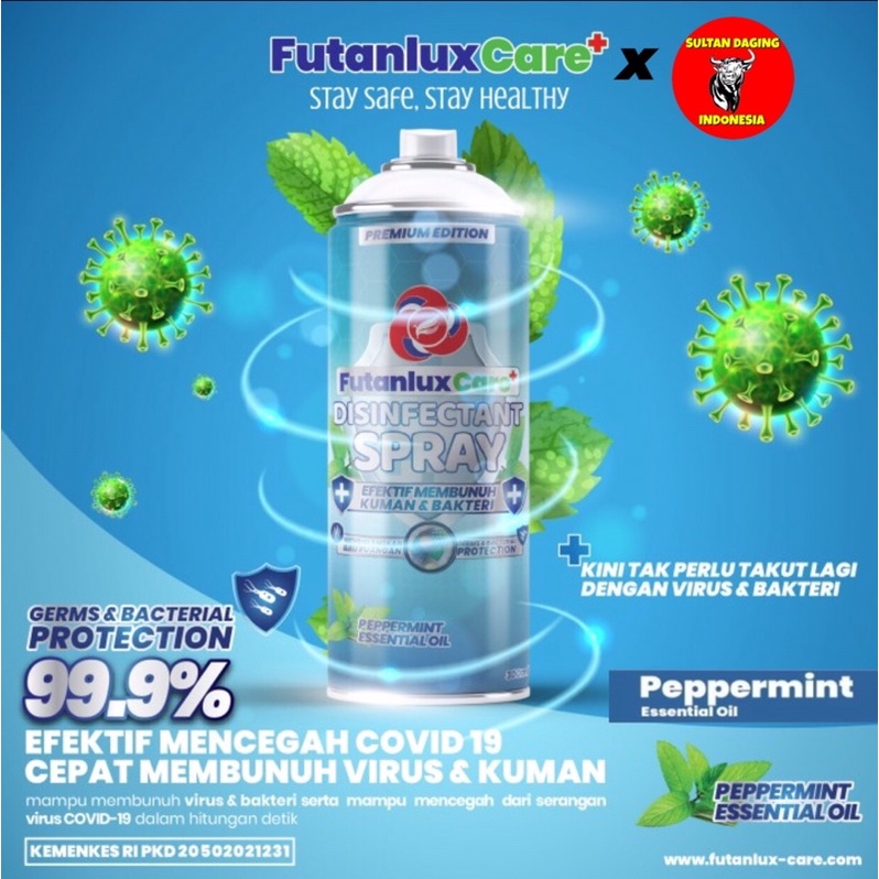 DISINFECTANT SPRAY FOOD GRADE FUTANLUX PEPPERMINT 500 ML PREMIUM/ FUTANLUX/ DISINFECTANT SPRAY FUTAN