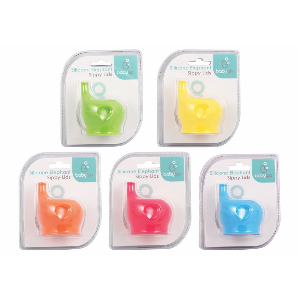 Babyqlo Silicone Elephant Sippy Lids BQ-CL9007 - Botol Minum