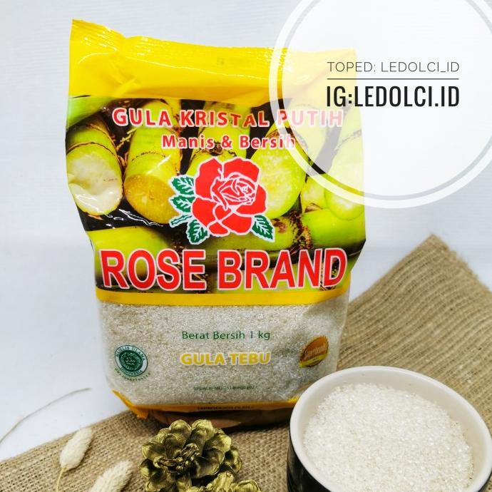

GULA PASIR GULA TEBU ROSE BRAND 1 KG (KUNING) ledolci92 Berkualitas