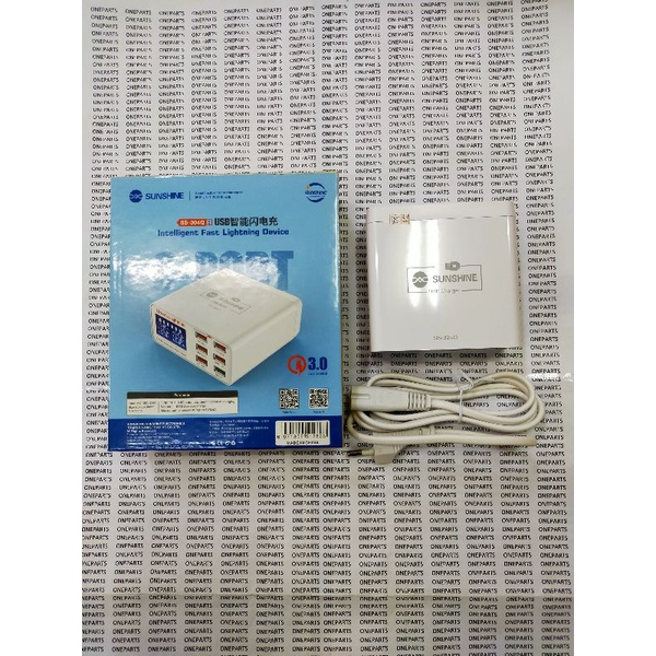 TOOLS ADAPTOR CHARGER CHARGING STATION 6 PORT USB SUNSHINE SS-304Q
