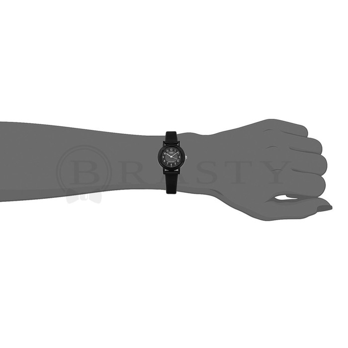 Casio General LQ-139AMV-1B3 / LQ139AMV-1B3 Jam Tangan Wanita Analog Karet Hitam (Dapat Kotak Mika)